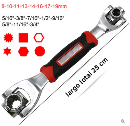 LLAVE INGLESA 48 EN 1 CON ROTACION 360° ™