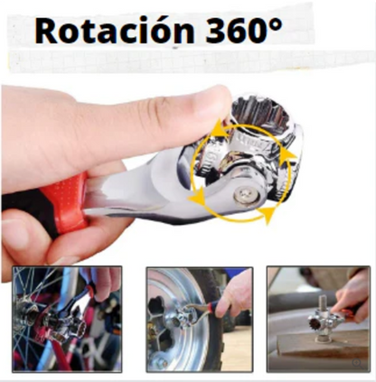 LLAVE INGLESA 48 EN 1 CON ROTACION 360° ™